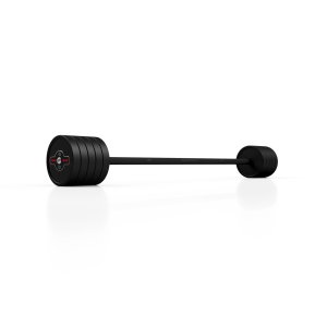 Marbo Sport Sztanga prosta gumowana 45 kg MARBO SPORT czarny mat 3