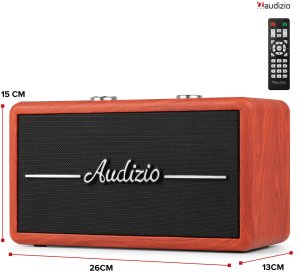 Radio Audizio Radio retro DAB FM BT Tune60 Audizio wiśniowe one size 12
