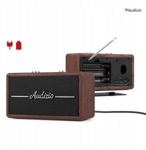 Radio Audizio Radio retro DAB FM BT Tune60 Audizio ciemnobrązowe one size 11