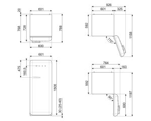 Lodówka Smeg SMEG FAB28RDTP6 10