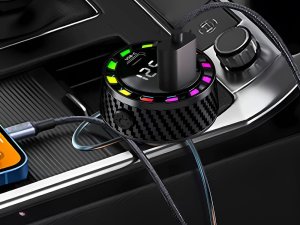 Ładowarka Verk Ładowarka samochodowa usb-c 14w i usb-a 15w do gniazda zapalniczki szybka 3