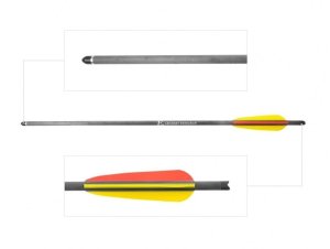 POE LANG Bełt EK CARBON ARROW 8.8 mm BLACK 22" 6szt 2