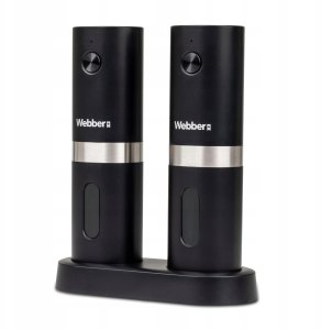 Młynek do przypraw Webber MŁYNEK DO PIEPRZU I SOLI ELEKTRYCZNY AKUMULATOROWY USB 2 SZT WEBBER PREMIUM 4