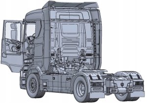WITTMAX 1:24 Scania S770 4x2 normal roof 'grey cab' 4