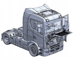 WITTMAX 1:24 Scania S770 4x2 normal roof 'grey cab' 5