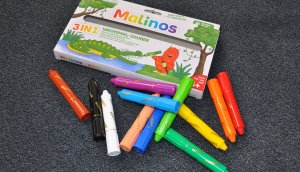 Malinos Kredki woskowe Czar woskowy 12 kolorów 3+ 5