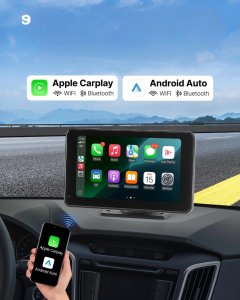Radio samochodowe Canva Ekran CarPlay/Android Auto 7 dotykowy BT GPS z kamerą cofania do auta 3