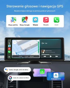 Radio samochodowe Canva Ekran CarPlay/Android Auto 10 dotykowy BT GPS z voice control do auta 4