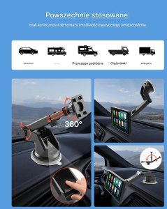 Radio samochodowe Canva Ekran CarPlay/Android Auto 10 dotykowy BT GPS z voice control do auta 7