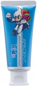 Curaprox APADENT_Kids Hydroxyapatite pasta do zębów dla dzieci od 3-5 lat o smaku truskawkowo-winogronowym 60g 2