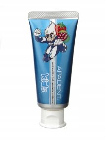 Curaprox APADENT_Kids Hydroxyapatite pasta do zębów dla dzieci od 3-5 lat o smaku truskawkowo-winogronowym 60g 4