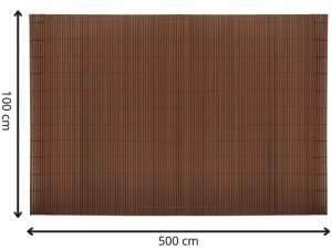 Springos Osłona PVC maskująca na balkon, taras, ogrodzenie 500x100 cm brązowa UNIWERSALNY 19