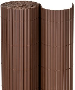 Springos Osłona PVC maskująca na balkon, taras, ogrodzenie 500x140 cm brązowa UNIWERSALNY 9