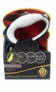 Hilton HILTON SMART DOG TAPE XL CZARNO-SZARA SMYCZ AUTOMATYCZNA 7M DLA PSA DO 40KG 2