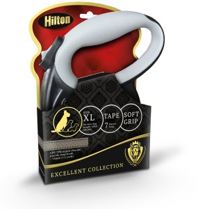 Hilton HILTON SMART DOG TAPE XL CZARNO-SZARA SMYCZ AUTOMATYCZNA 7M DLA PSA DO 40KG 5
