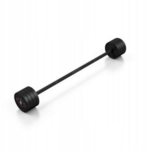 Marbo Sport Sztanga prosta gumowana 35 kg MARBO SPORT czarny mat 4