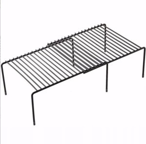 Vilde Półka kuchenna metalowa czarna rozsuwana 34,5-48 cm 12