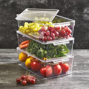 Aptel Organizer do lodówki z pokrywką 32,5x20x10,5 cm 2