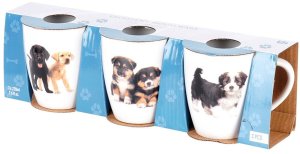 Siaki Collection Kubki ceramiczne psy 220 ml 3 szt. 7