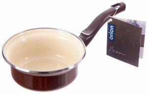 Emalia Pleszew Rondel emaliowany BROWN 12 cm, 350 ml 6