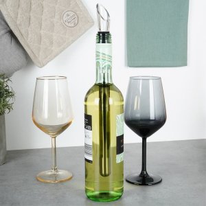 Secret de Gourmet Dozownik do wina z wkładem chłodzącym stalowy 32 cm 5