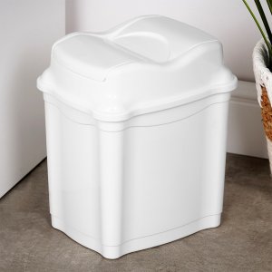 Kosz na pranie Stefanplast Kosz na śmieci plastikowy biały 5 l 2