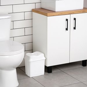 Kosz na pranie Stefanplast Kosz na śmieci plastikowy biały 5 l 5