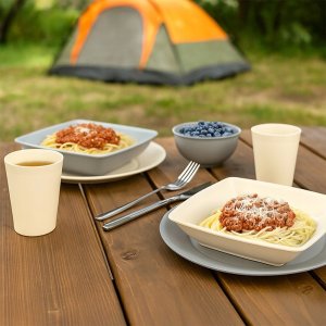 Vilde Talerze obiadowe głębokie plastikowe kremowe SANDY 17,5 cm, 500 ml 6 szt. 4