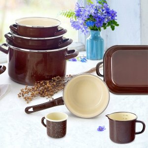 Sapir Rondel emaliowany BROWN 16 cm, 1 l 3