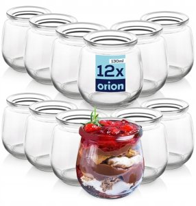 Wamar-Sosenka Słoik na jogurt i desery 130 ml 12 szt. 2