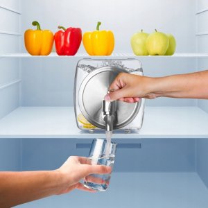 Lumarko Słój do napojów z kranikiem szklany do lodówki 3,5 l 5