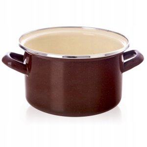 Lumarko Garnek emaliowany BROWN 18 cm, 2 l 3