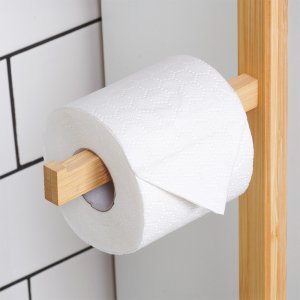 Vilde Stojak na papier toaletowy bambusowy 70 cm 4