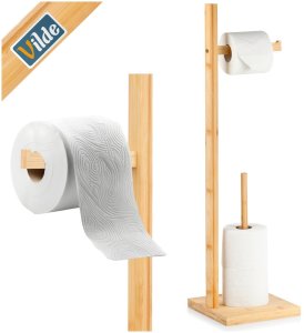 Vilde Stojak na papier toaletowy bambusowy 70 cm 8