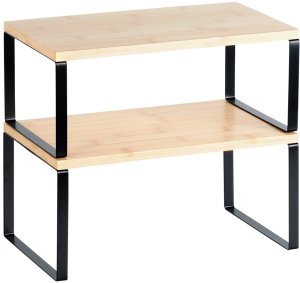 Vilde Półka kuchenna bambusowa 33,5x19,5x16 cm / 33,5x18,5x13,5 cm 2 szt. 3