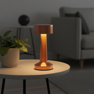 Lampa stołowa Slowmoose Lampka stołowa miedziana 21 LED 21 cm 2
