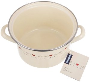 Lumarko Garnek emaliowany kremowy TONCA 18 cm, 2 l 7