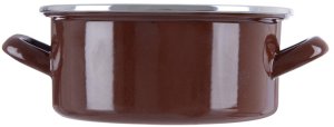 Lumarko Garnek emaliowany BROWN 20,5 cm, 2,2 l 3