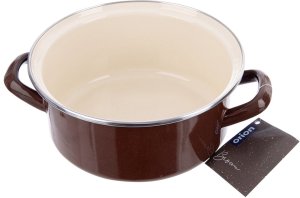 Lumarko Garnek emaliowany BROWN 20,5 cm, 2,2 l 6