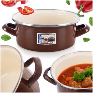 Lumarko Garnek emaliowany BROWN 20,5 cm, 2,2 l 7