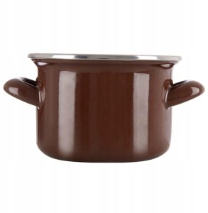 Lumarko Garnek emaliowany BROWN 14 cm, 950 ml 3