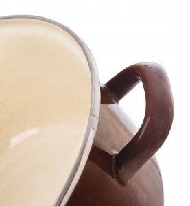 Lumarko Garnek emaliowany BROWN 14 cm, 950 ml 5