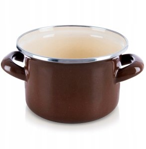 Lumarko Garnek emaliowany BROWN 14 cm, 950 ml 7