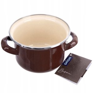 Lumarko Garnek emaliowany BROWN 14 cm, 950 ml 8