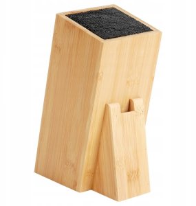 Vilde Stojak na noże bambusowy 10,5x16,5x24,5 cm 5