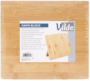 Vilde Stojak na noże bambusowy magnetyczny 24x21 cm 8
