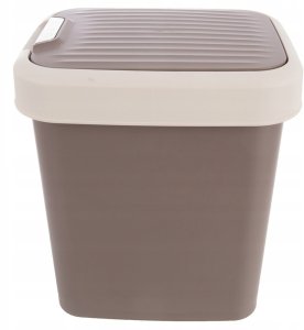 Kosz na śmieci Stefanplast Kosz na śmieci plastikowy brązowy 12 l 6