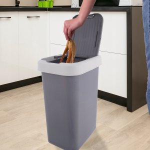 Kosz na śmieci Stefanplast Kosz na śmieci plastikowy szary 25 l 3