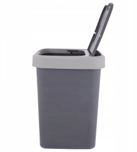 Kosz na śmieci Stefanplast Kosz na śmieci plastikowy szary 25 l 4