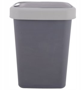 Kosz na śmieci Stefanplast Kosz na śmieci plastikowy szary 25 l 6
